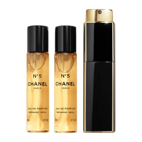 chanel n5 eau de parfum twist and spray set|Chanel 5 perfume cost.